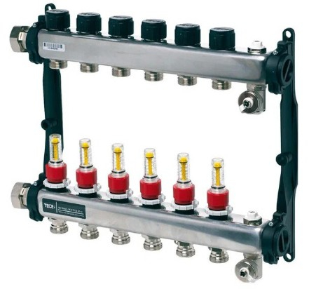 Distribuitor 6 cai TECEfloor cu debitmetre [1]
