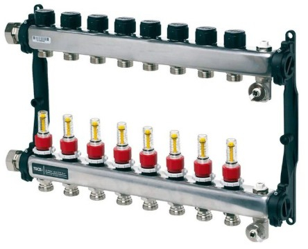 Distribuitor 8 cai TECEfloor cu debitmetre [1]