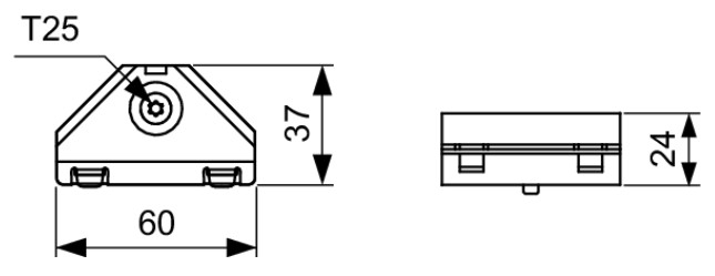 Element asamblare in unghi drept TECEprofil-9010002 [2]