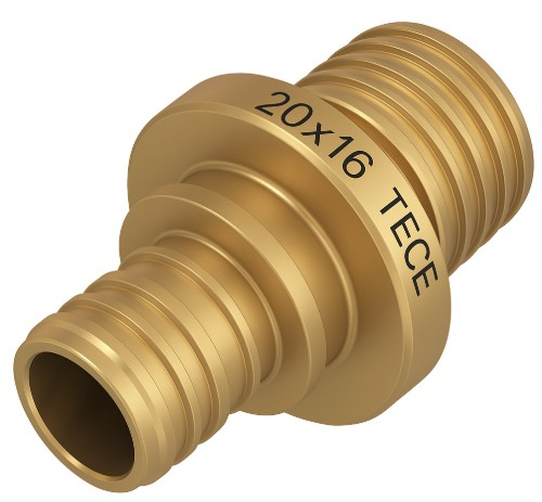 Niplu redus TECEflex 20x16 din alama standard [1]