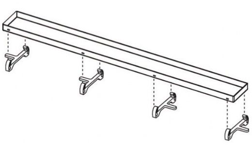 Picioare susținere, gri TECEdrainline-668020 [5]
