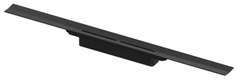 Profil de dus 80cm oțel inoxidabil negru periat [1]