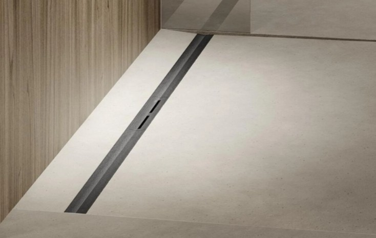 Profil de dus 80cm oțel inoxidabil negru periat [3]