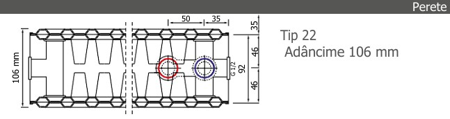 Radiator Classic Uni 22/600x1100 HM-37-601122 [2]