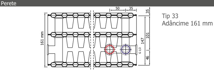 Radiator Classic Uni 33/900x600 HM-37-900633 [2]