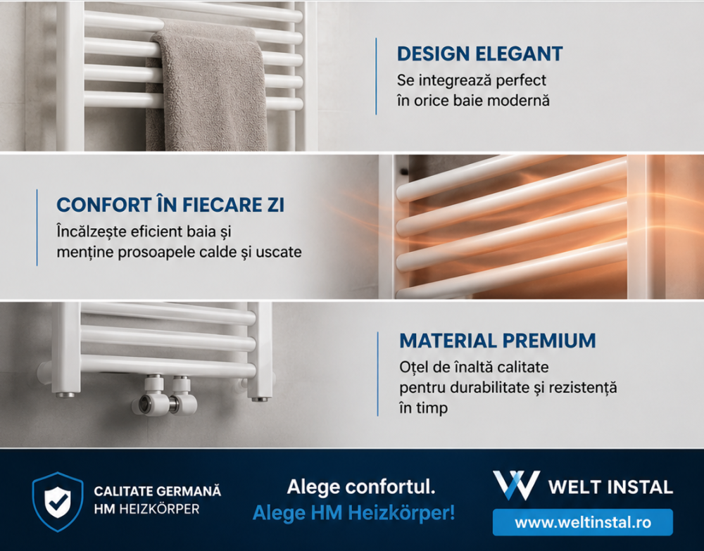 Radiator PP Thetis Drept 800x500 alb HM-511-08050-k [3]