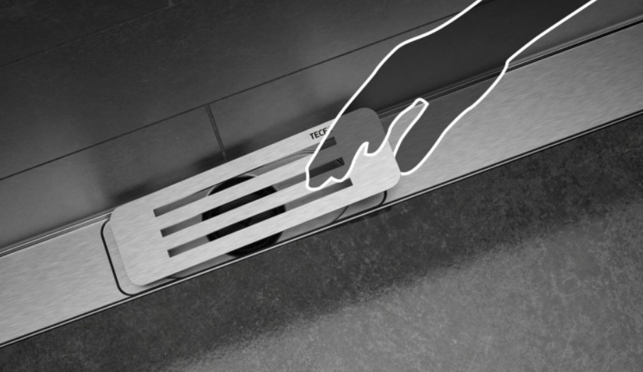 Set rigolă de duș TECElineo, oțel inoxidabil periat [6]