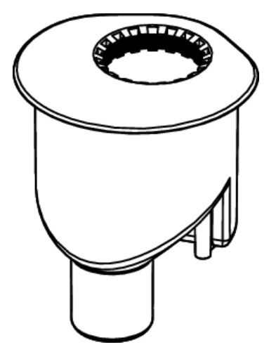 Sifon vertical TECEDrainline DN 50, debit 1,3 l/s, inaltime montaj 165mm [3]