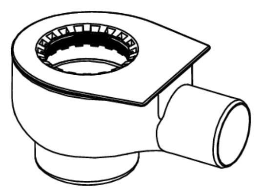 Sifon TECEdrainline "standard", evacuare laterală DN 50 [3]