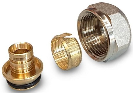 Eurocon Ø17mm x 3/4" FI TECEfloor SLQ nichelat pt. teava tip SLQ PE-RT/PE-Xc, [2]