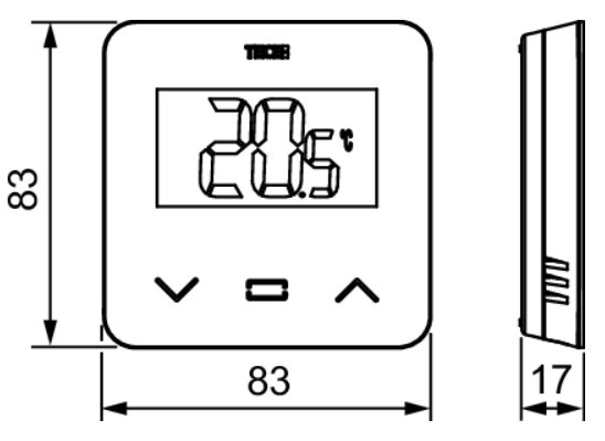 Termostat Wireless TECEfloor SH-DT Negru 77420052 [2]