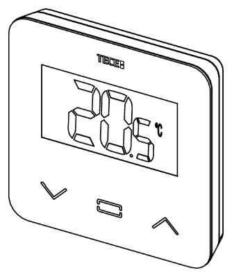 Termostat de cameră Negru SH-DT, temperatură, afișaj LCD TECEfloor -77420052 [3]