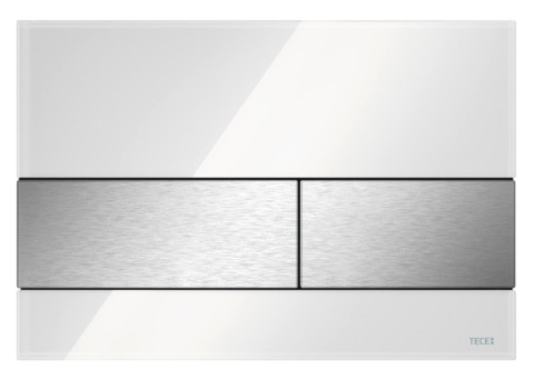 Clapeta actionare - Clapeta TECE Square, alb + cromat