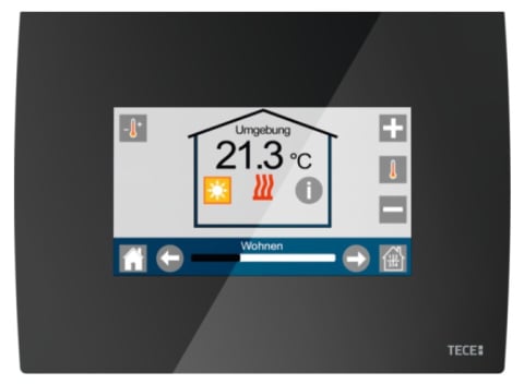 Automatizare incalzire in pardoseala - Unitate centrală TECEfloor Smart Home SH-CU, negru