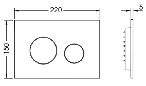 Clapeta TECEloop Alb mat 9240926 [1]