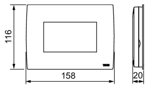 Unitate centrală TECEfloor Smart Home SH-CU, negru [1]