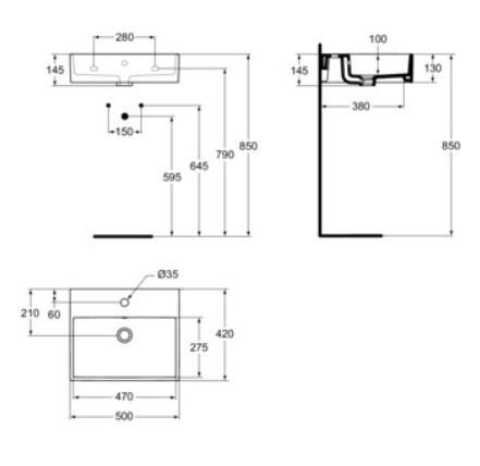 lavoare | Ideal Standard Strada 50 cm| K077701 [4]