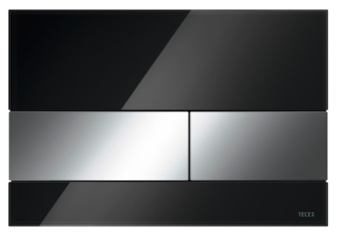 Clapeta actionare - Clapeta TECE Square negru + cromat lucios