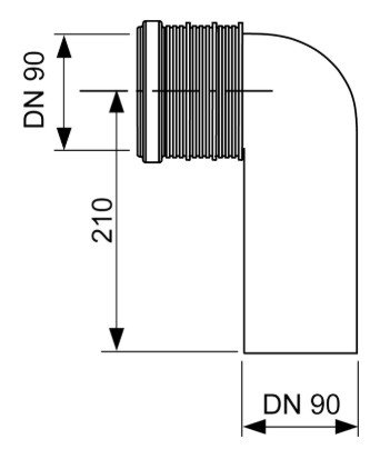 Cot de evacuare WC - 9820315 [1]