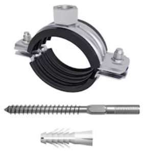Elemente de fixare și accesorii de feronerie - Colier metalic 3/4" cu garnitura si diblu