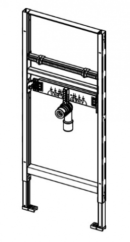 Cadru fixare lavoar 112 cm, Tece 9310000, [2]
