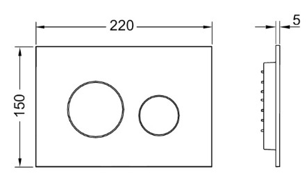 Clapeta TECEloop Cromat lucios [1]