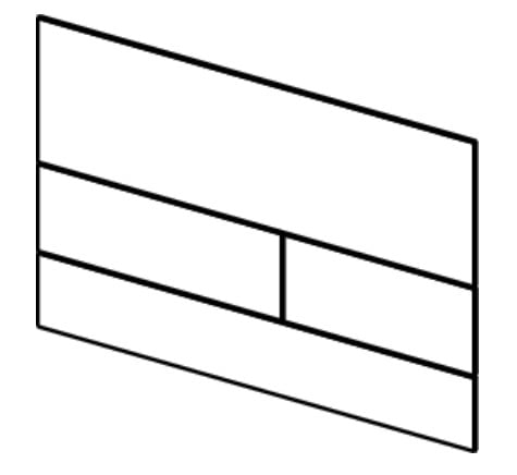 Clapeta Auriu lucios TECEsquare din oel inoxidabil [2]