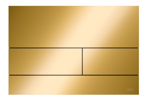 Clapeta actionare rezervor WC - Clapeta Auriu lucios TECEsquare din oel inoxidabil