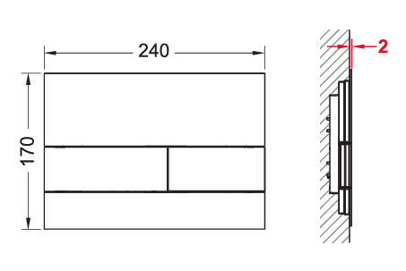 Clapetă Oțel inoxidabil periat 9820483 [1]