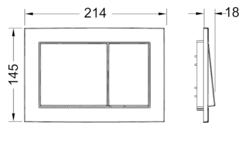 Clapeta TECE Base, cromat mat [1]