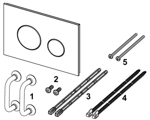 Clapeta TECEloop Alb+cromat mat [2]