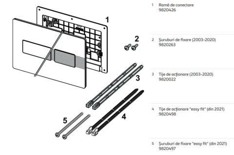 Clapeta TECE Solid, alb mat [2]