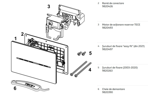 Clapeta TECE Solid cu senzor, negru mat [4]