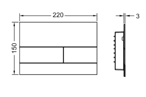 Clapeta TECEsquare alb lucios [1]