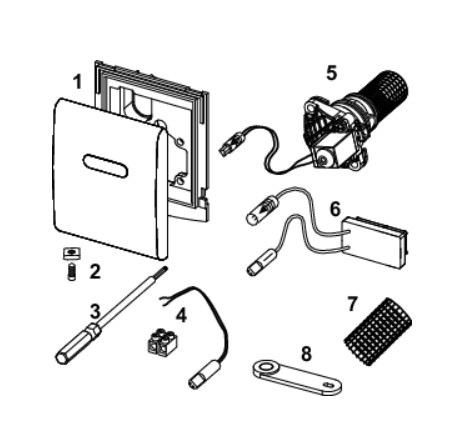 Clapeta urinal TECEplanus, crom mat [3]