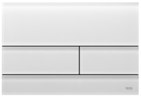 Obiecte sanitare - Clapetă WC TECEsquare II 9240824, sticlă albă satinată