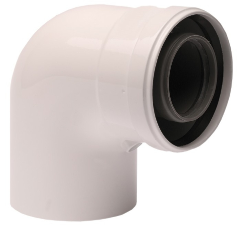 Accesorii Centrale - Cot  90° D60/100 Kit evacuare centrala termica in condensare.