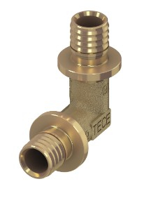 TECEflex - Cot 90° D16 TECEflex, alamă standard
