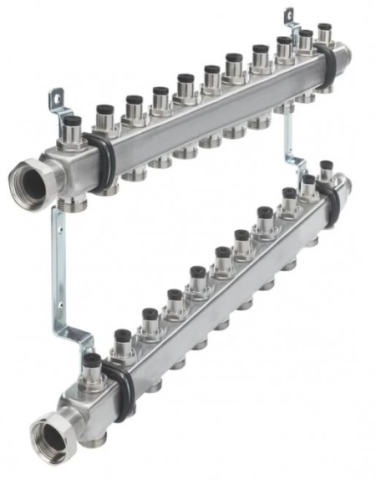 Distribuitoare pt Radiator - Distribuitor INOX 11 Cai 1" x eurocon 3/4