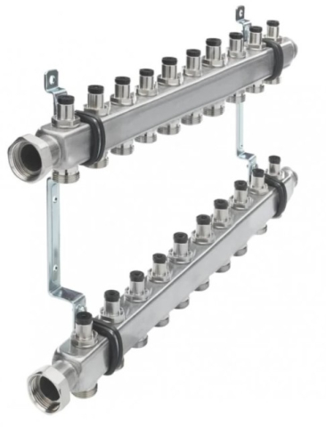 Distribuitoare pt Radiator - Distribuitor INOX 10 Cai 1" x eurocon 3/4