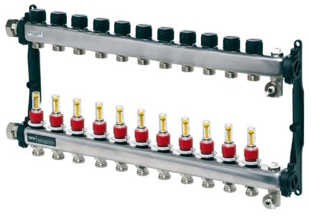 Incalzire in pardoseala - Distribuitor TECEfloor - 11 cai, cu debitmetre