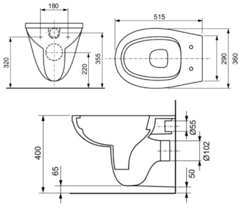 Pachet Rezervor + clapeta crom lucios + vas WC + capac soft-close [4]