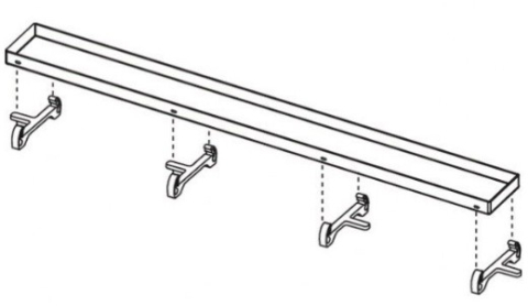 Picioare susținere, gri TECEdrainline-668020 [4]