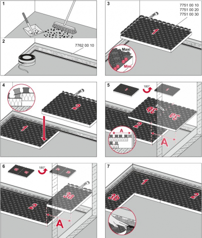 Placa nuturi TECEfloor 30mm grosime, pt teava ø16/18 -ND30-2-DD Fono . [4]