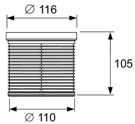 Prelungitor pentru sifon pardoseala Tece drainpoint S [1]