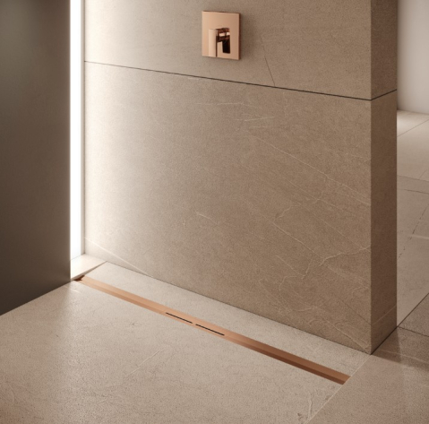 Profil de dus 80cm Red Gold periat TECEdrainprofile. [1]