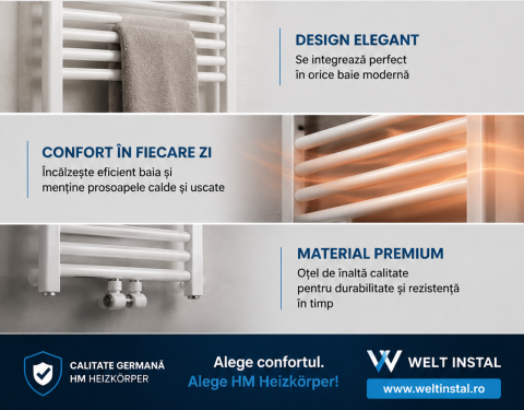 Radiator PP Thetis Drept 800x500 alb HM-511-08050-k [2]