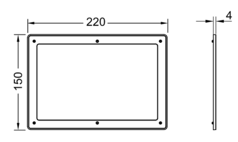 Rama distantier gri 9240441 TECEsolid [1]