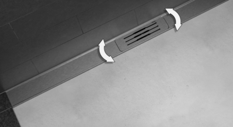 Set rigolă de duș TECElineo, oțel inoxidabil periat [7]