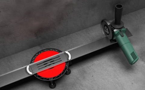 Set rigolă de duș TECElineo, oțel inoxidabil periat [4]